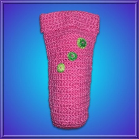 Funda Crochet 60ml. 3 Flores