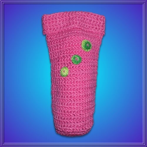 Funda Crochet 60ml. 3 Flores